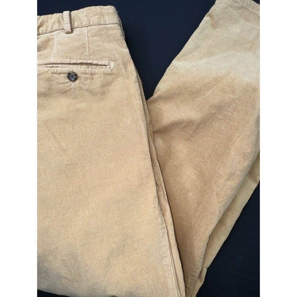 Peter Millar Pants Mens 33x31‎ Brown Corduroy 5-Pocket Stretch Flat Front Casual